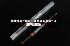辅助神器“牌乐门辅助器安卓版”详细开挂玩法