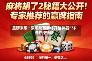 重磅来袭“微乐陕西麻将开挂神器”详细开挂玩法