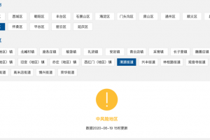 北京新增1地高风险1地中风险,北京新增一地中风险地区