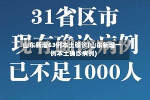 山东新增63例本土确诊(山东新增一例本土确诊病例)