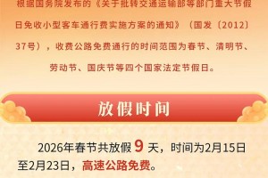 「2021年春节高速免费时间」〃2021年春节高速免费时间按入口还是出口