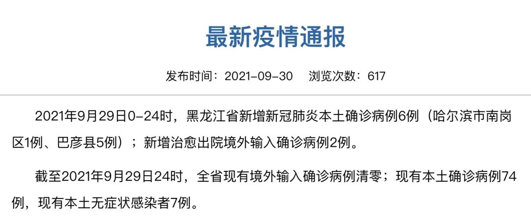 “黑龙江新增22例确诊	” 黑龙江新增29例确诊病例行动轨迹？-第1张图片