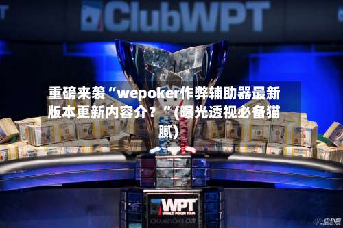 重磅来袭“wepoker作弊辅助器最新版本更新内容介？	”(曝光透视必备猫腻)-第2张图片