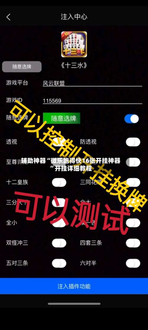 辅助神器“微乐跑得快16张开挂神器	”开挂详细教程-第1张图片