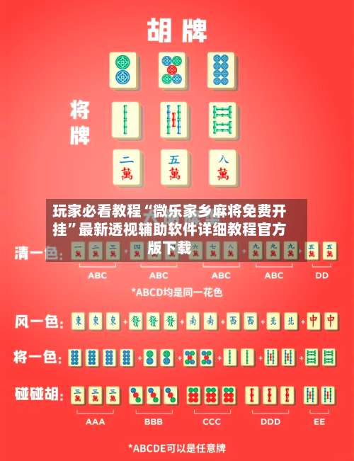 玩家必看教程“微乐家乡麻将免费开挂	”最新透视辅助软件详细教程官方版下载-第1张图片