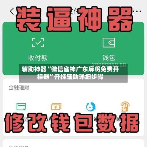 辅助神器“微信雀神广东麻将免费开挂器”开挂辅助详细步骤-第2张图片