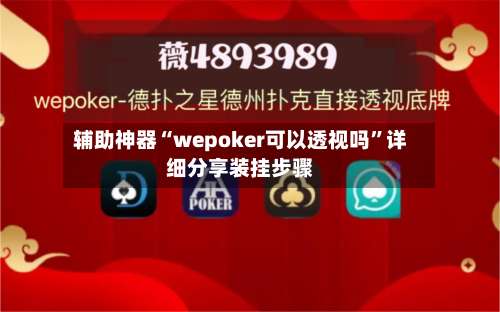 辅助神器“wepoker可以透视吗	”详细分享装挂步骤-第2张图片