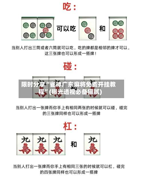 限时分享“雀神广东麻将免费开挂教程	”(曝光透视必备猫腻)-第1张图片