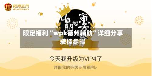 限定福利“wpk德州辅助”详细分享装挂步骤-第1张图片