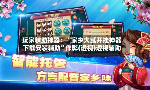 玩家辅助神器：“家乡大贰开挂神器下载安装辅助		”作弊(透视)透视辅助-第2张图片