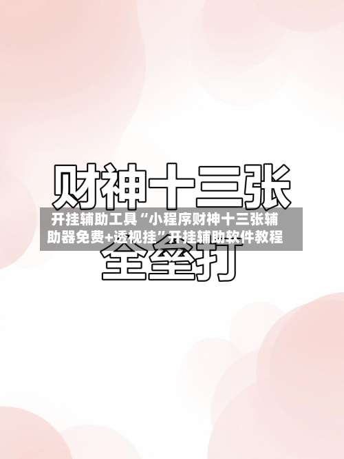 开挂辅助工具“小程序财神十三张辅助器免费+透视挂”开挂辅助软件教程-第1张图片