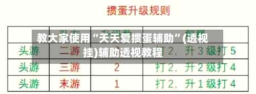 教大家使用“天天爱掼蛋辅助	”(透视挂)辅助透视教程-第2张图片