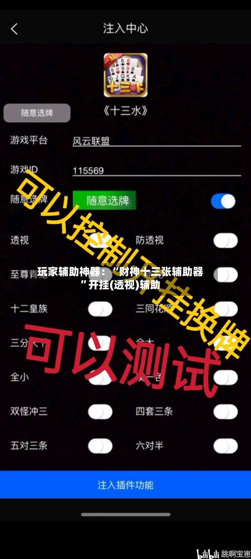 玩家辅助神器：“财神十三张辅助器	”开挂(透视)辅助-第2张图片
