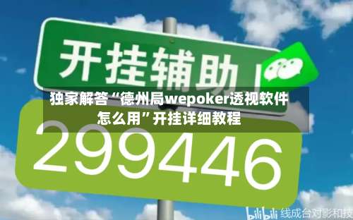 独家解答“德州局wepoker透视软件怎么用”开挂详细教程-第3张图片