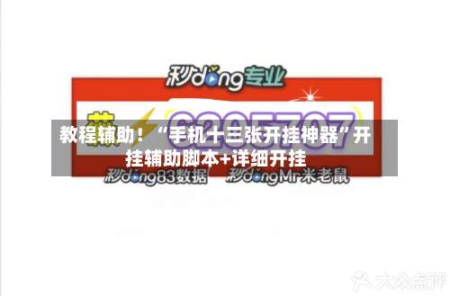 教程辅助！“手机十三张开挂神器”开挂辅助脚本+详细开挂-第1张图片