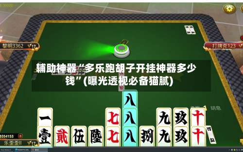 辅助神器“多乐跑胡子开挂神器多少钱		”(曝光透视必备猫腻)-第1张图片