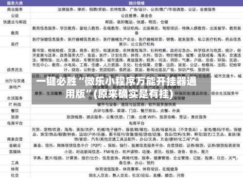 一键必胜“微乐小程序万能开挂器通用版	”(原来确实是有挂)-第1张图片