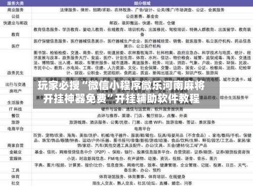 玩家必搜“微信小程序微乐河南麻将开挂神器免费		”开挂辅助软件教程-第2张图片