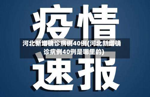 河北新增确诊病例40例(河北新增确诊病例40例是哪里的)-第1张图片