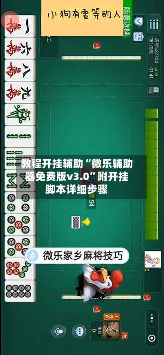教程开挂辅助“微乐辅助器免费版v3.0”附开挂脚本详细步骤-第1张图片