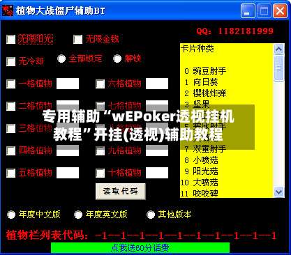 专用辅助“wEPoker透视挂机教程		”开挂(透视)辅助教程-第2张图片
