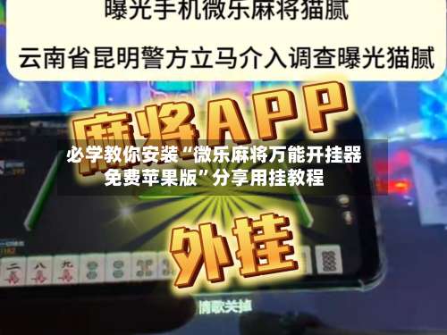 必学教你安装“微乐麻将万能开挂器免费苹果版	”分享用挂教程-第2张图片
