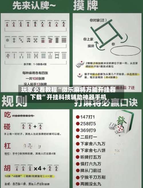 玩家必看教程“微乐麻将万能开挂器下载		”开挂科技辅助神器手机-第2张图片