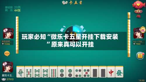 玩家必知“微乐卡五星开挂下载安装	”原来真可以开挂-第1张图片