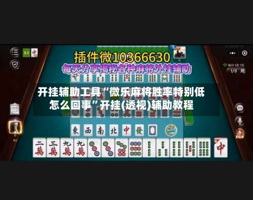 开挂辅助工具“微乐麻将胜率特别低怎么回事”开挂(透视)辅助教程-第1张图片
