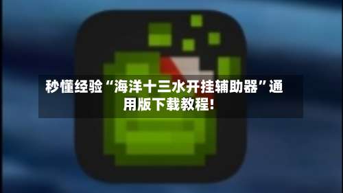 秒懂经验“海洋十三水开挂辅助器		”通用版下载教程!-第2张图片