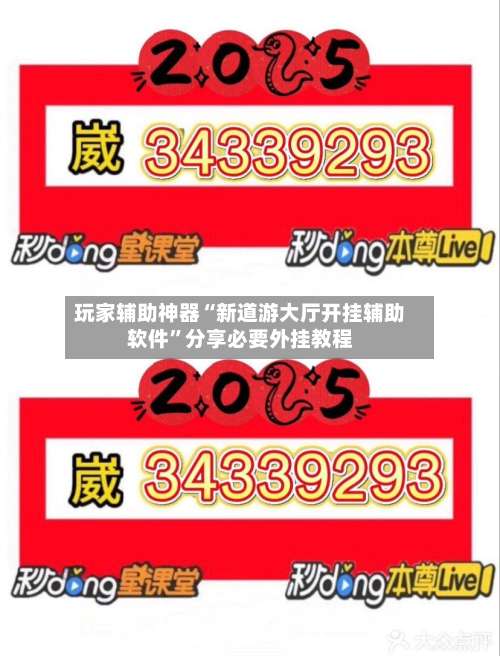 玩家辅助神器“新道游大厅开挂辅助软件		”分享必要外挂教程-第1张图片