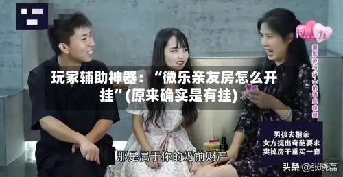 玩家辅助神器：“微乐亲友房怎么开挂	”(原来确实是有挂)-第2张图片