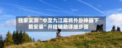 独家实测“中至九江麻将外卦神器下载安装	”开挂辅助详细步骤-第2张图片