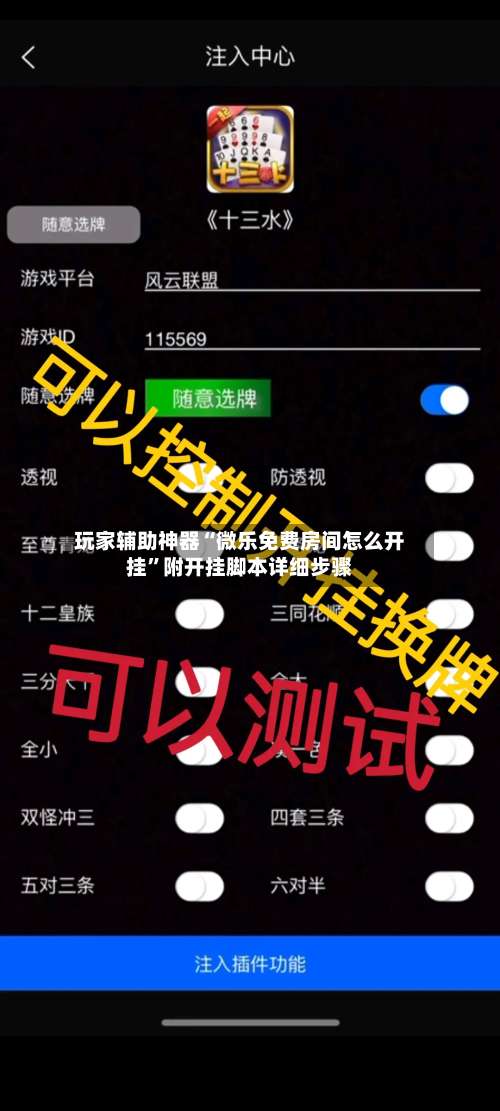 玩家辅助神器“微乐免费房间怎么开挂		”附开挂脚本详细步骤-第1张图片