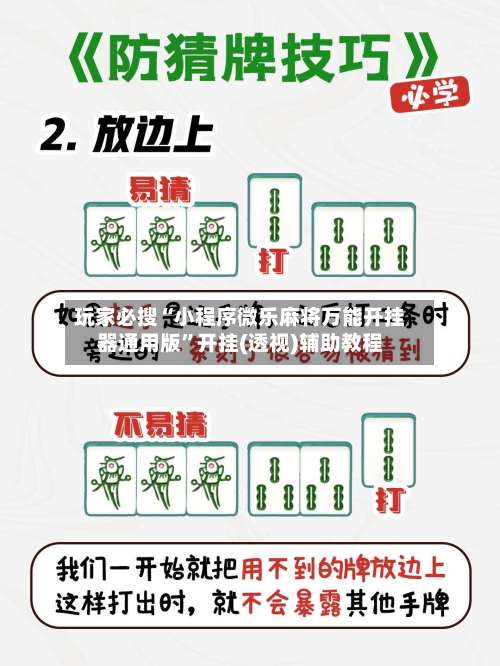 玩家必搜“小程序微乐麻将万能开挂器通用版”开挂(透视)辅助教程-第3张图片