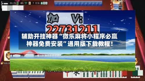 辅助开挂神器“微乐麻将小程序必赢神器免费安装”通用版下载教程！-第3张图片