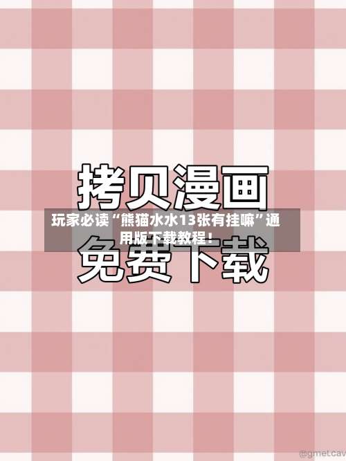 玩家必读“熊猫水水13张有挂嘛	”通用版下载教程！-第1张图片