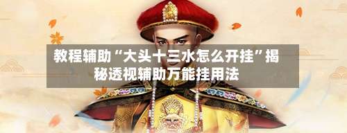 教程辅助“大头十三水怎么开挂”揭秘透视辅助万能挂用法-第1张图片