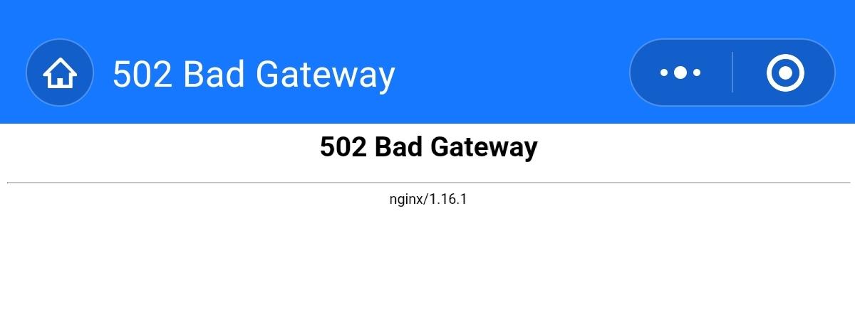 502 Bad Gateway-第2张图片
