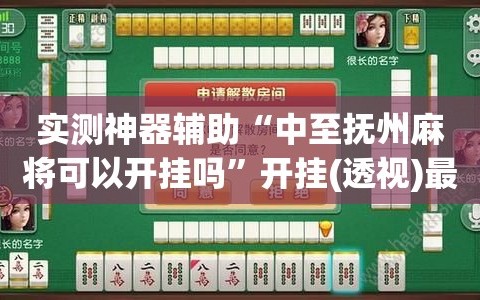 介绍一款“旺旺福建麻将如何设置才能赢”开挂通用版（必备神器）-第3张图片