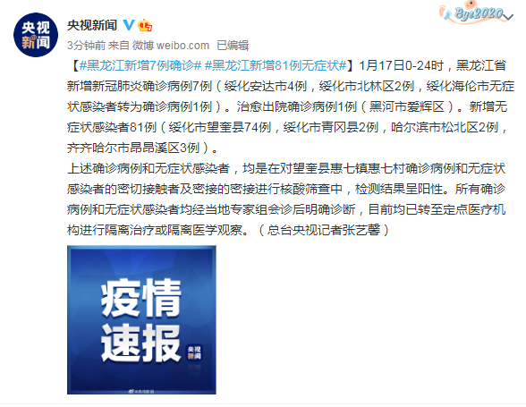 黑龙江新增本土确诊病例25例︰(黑龙江新增本土确诊15例活动轨迹)-第1张图片